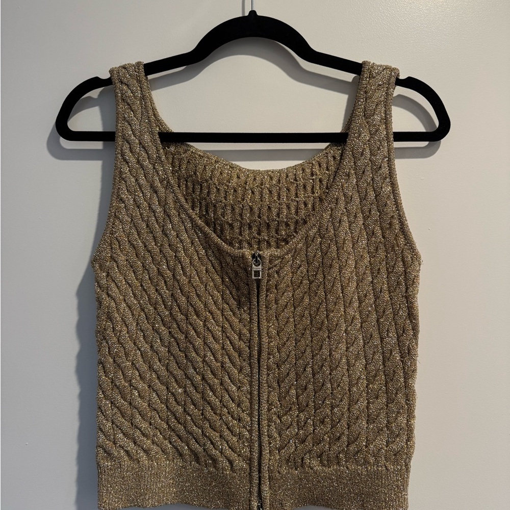 Jacquemus Metallic Knit Top